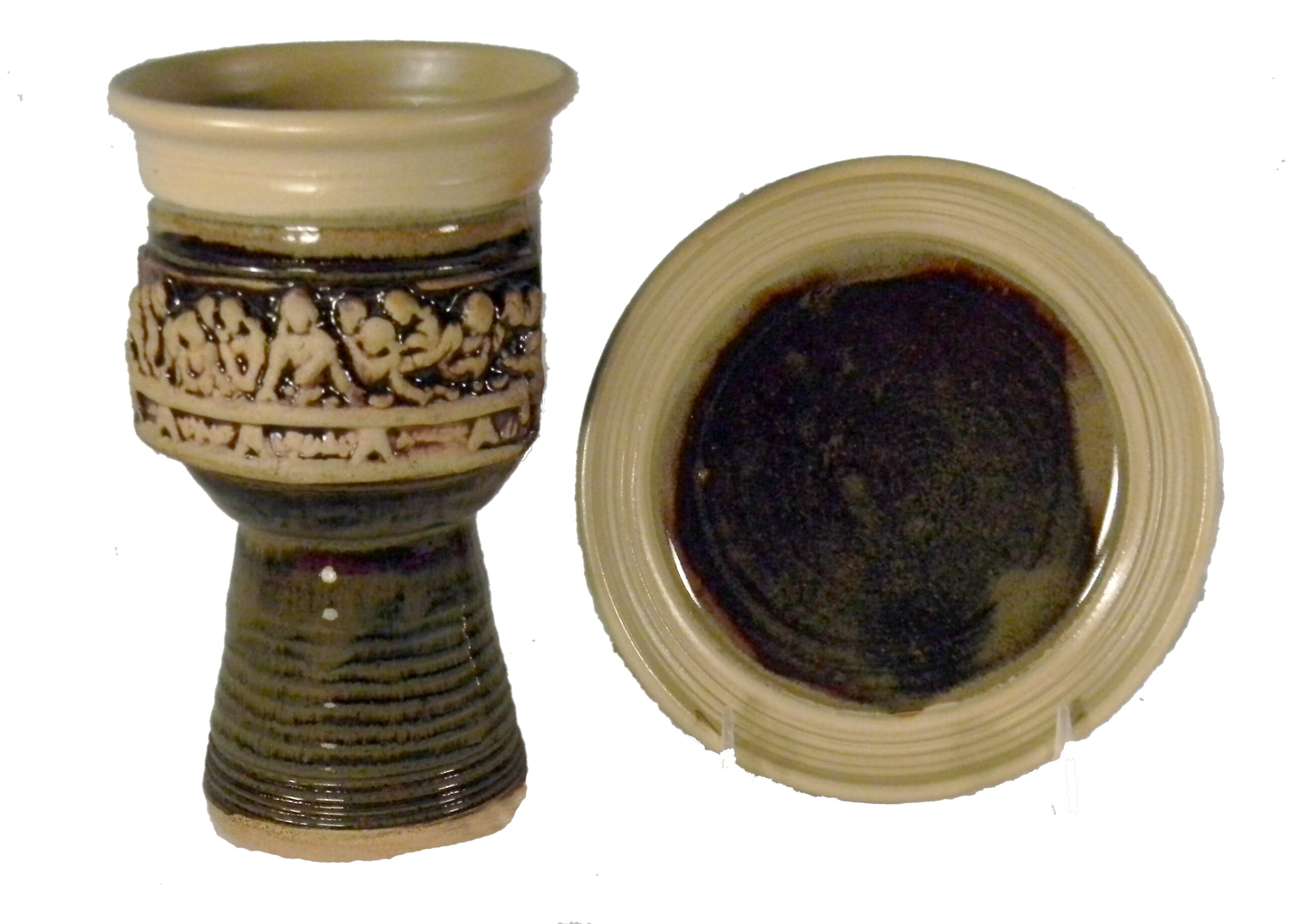 Last Supper Chalice and Paten Set